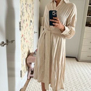 NWT Vince button down midi dress